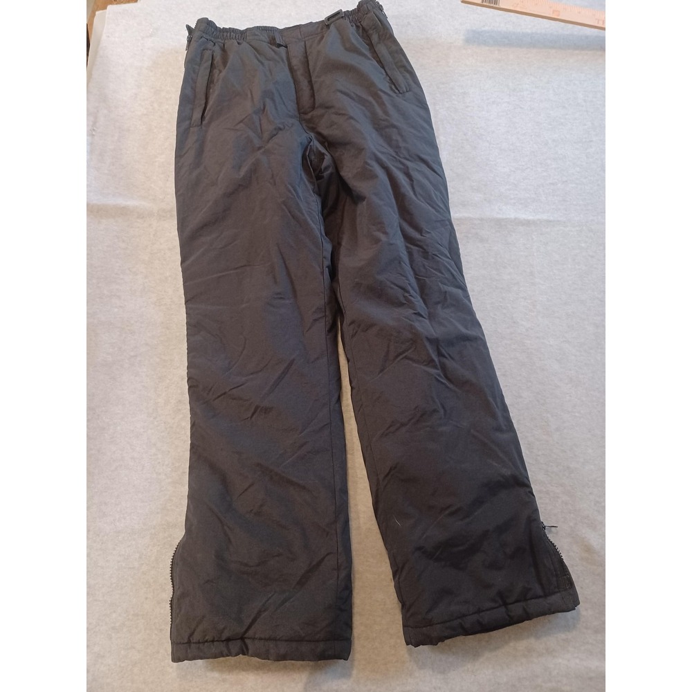 Chalet Skiwear Pants Boys 16 Black‎ Insulated Snow Winter Nylon Adjustable Waist
